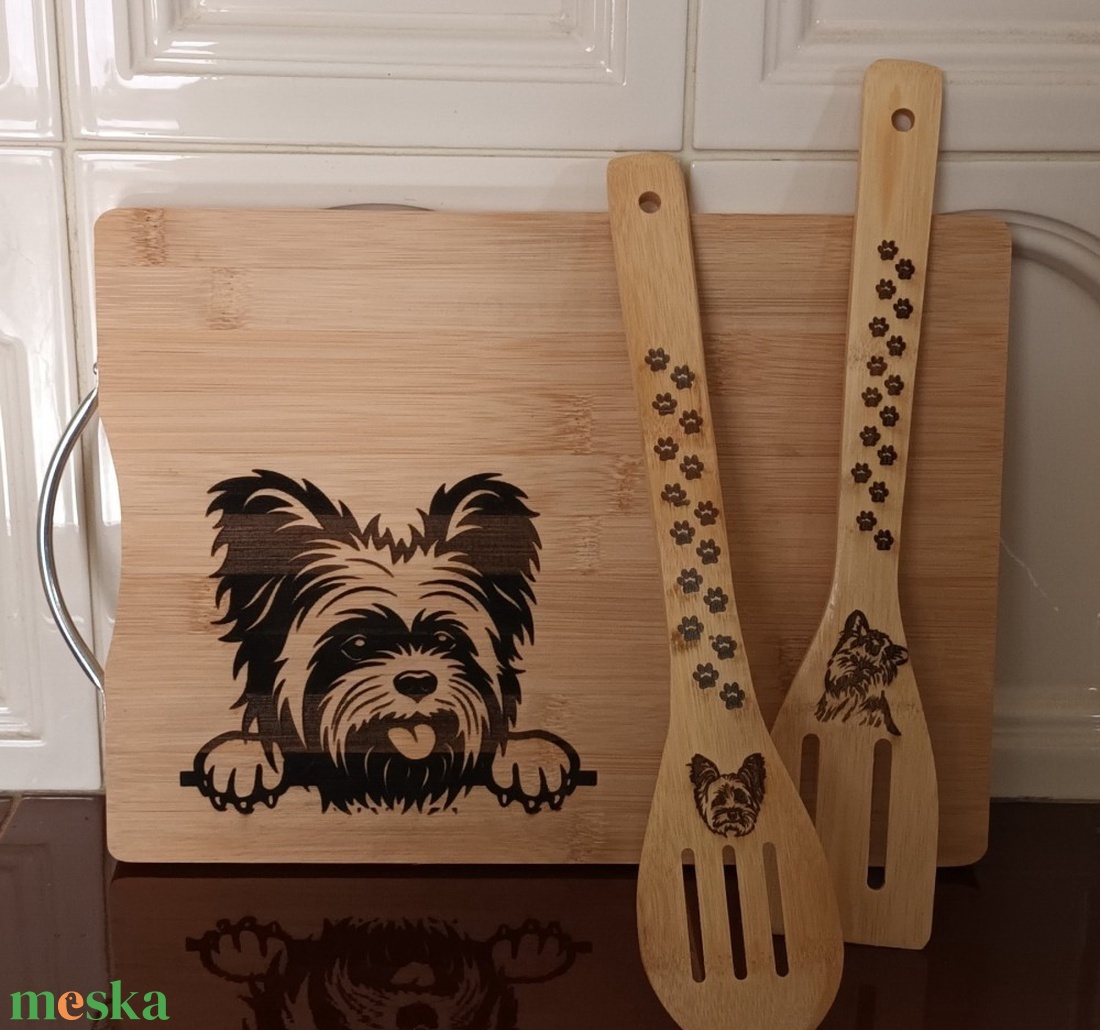 Konyhai szett, Yorkie kutyás - otthon & életmód - konyhafelszerelés, tálalás - sütés, főzés - vágódeszka - Meska.hu Konyhai szett, Yorkie kutyás - otthon & életmód - konyhafelszerelés, tálalás - sütés, főzés - vágódeszka - Meska.hu