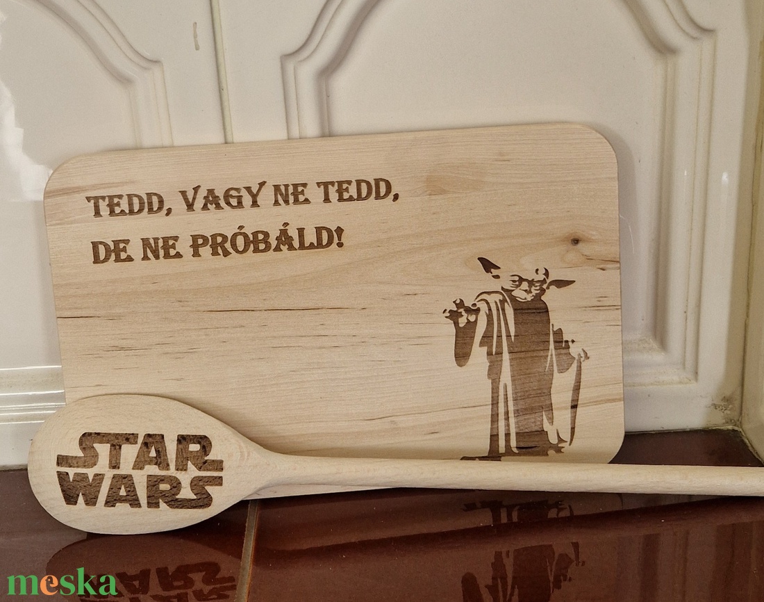 Konyhai szett, Yoda, Star Wars - otthon & életmód - konyhafelszerelés, tálalás - sütés, főzés - vágódeszka - Meska.hu