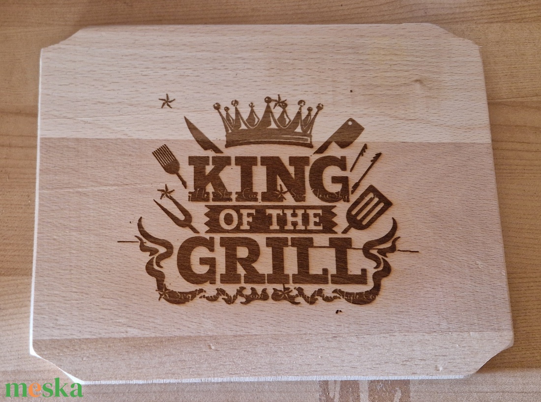 Vágódeszka, BBQ - otthon & életmód - konyhafelszerelés, tálalás - sütés, főzés - vágódeszka - Meska.hu