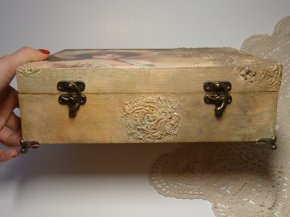 Vintage ékszertartó doboz -  - Meska.hu