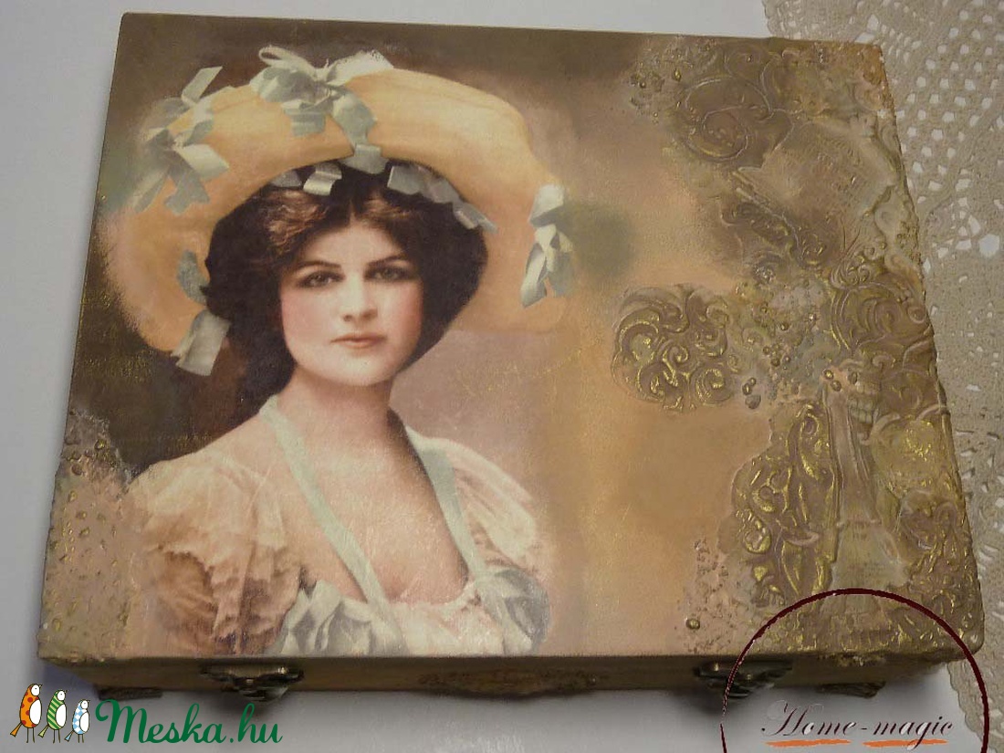 Vintage ékszertartó doboz -  - Meska.hu