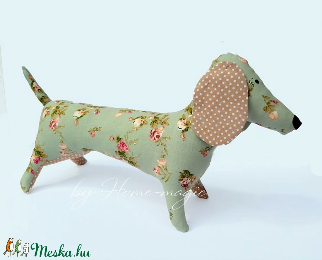Tacskó - textil játék - játék & sport - plüssállat & játékfigura - kutya - Meska.hu