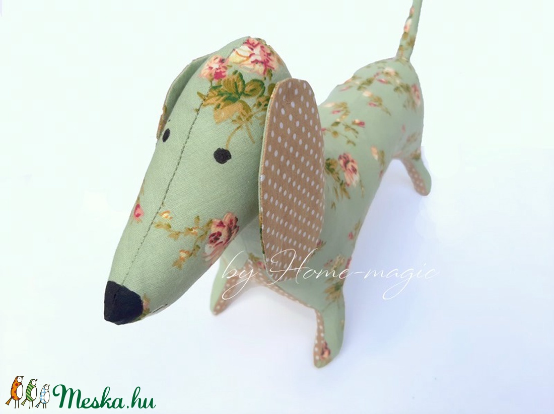 Tacskó - textil játék - játék & sport - plüssállat & játékfigura - kutya - Meska.hu