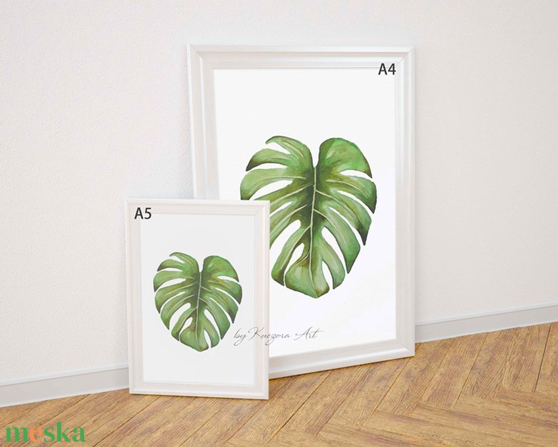 Monstera, trópusi levél - A4-es nyomat eredeti akvarell festmény alapján - művészet - festmény - akvarell - Meska.hu Monstera, trópusi levél - A4-es nyomat eredeti akvarell festmény alapján - művészet - festmény - akvarell - Meska.hu