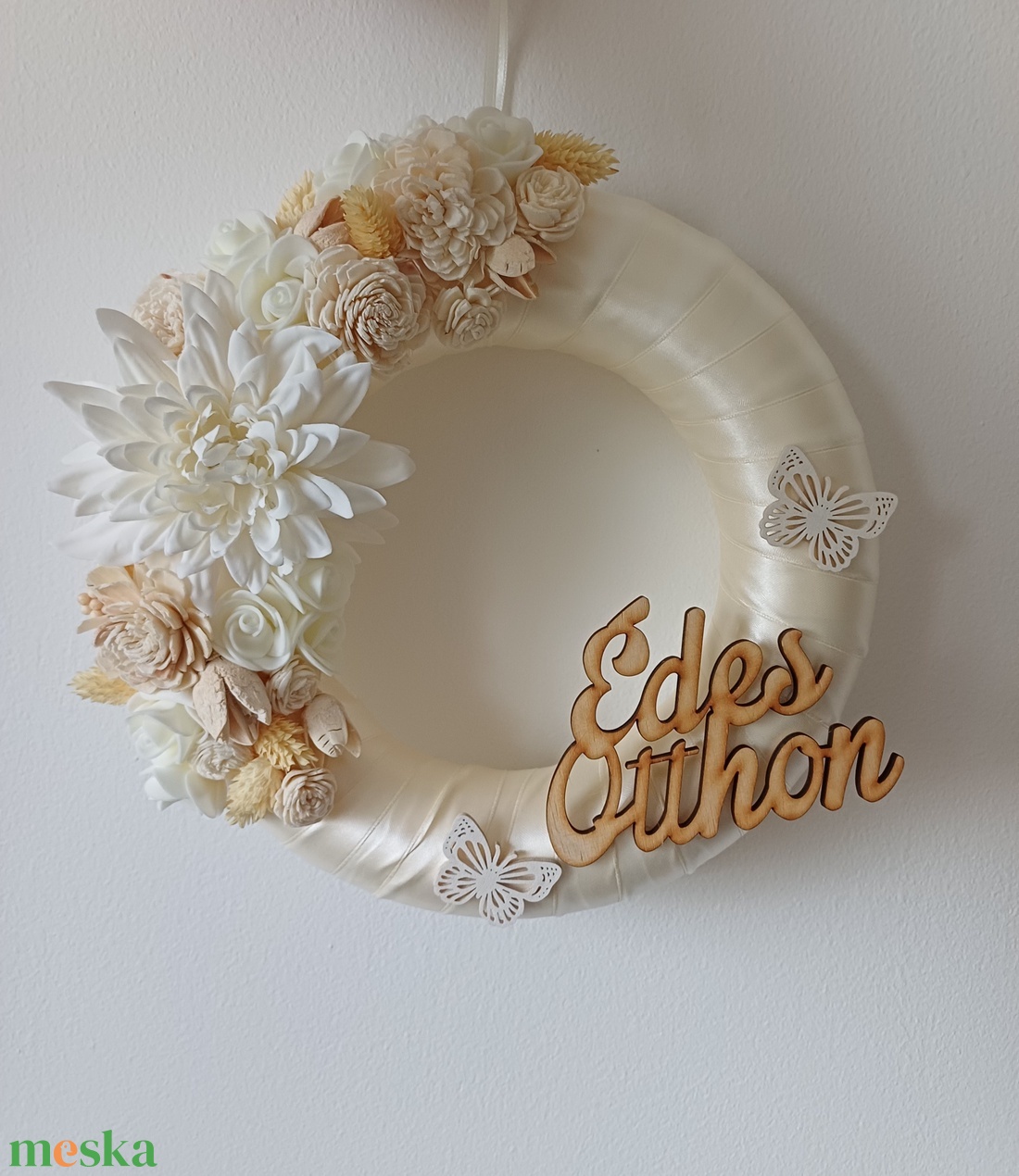 Tavaszi kopogtató - otthon & életmód - dekoráció - ajtó- és ablak dekoráció - ajtódísz & kopogtató - Meska.hu