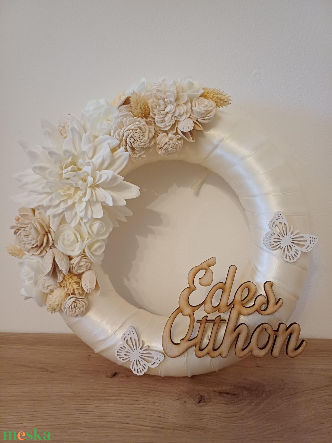 Tavaszi kopogtató - otthon & életmód - dekoráció - ajtó- és ablak dekoráció - ajtódísz & kopogtató - Meska.hu