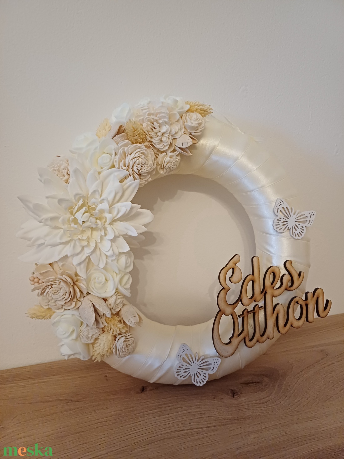 Tavaszi kopogtató - otthon & életmód - dekoráció - ajtó- és ablak dekoráció - ajtódísz & kopogtató - Meska.hu