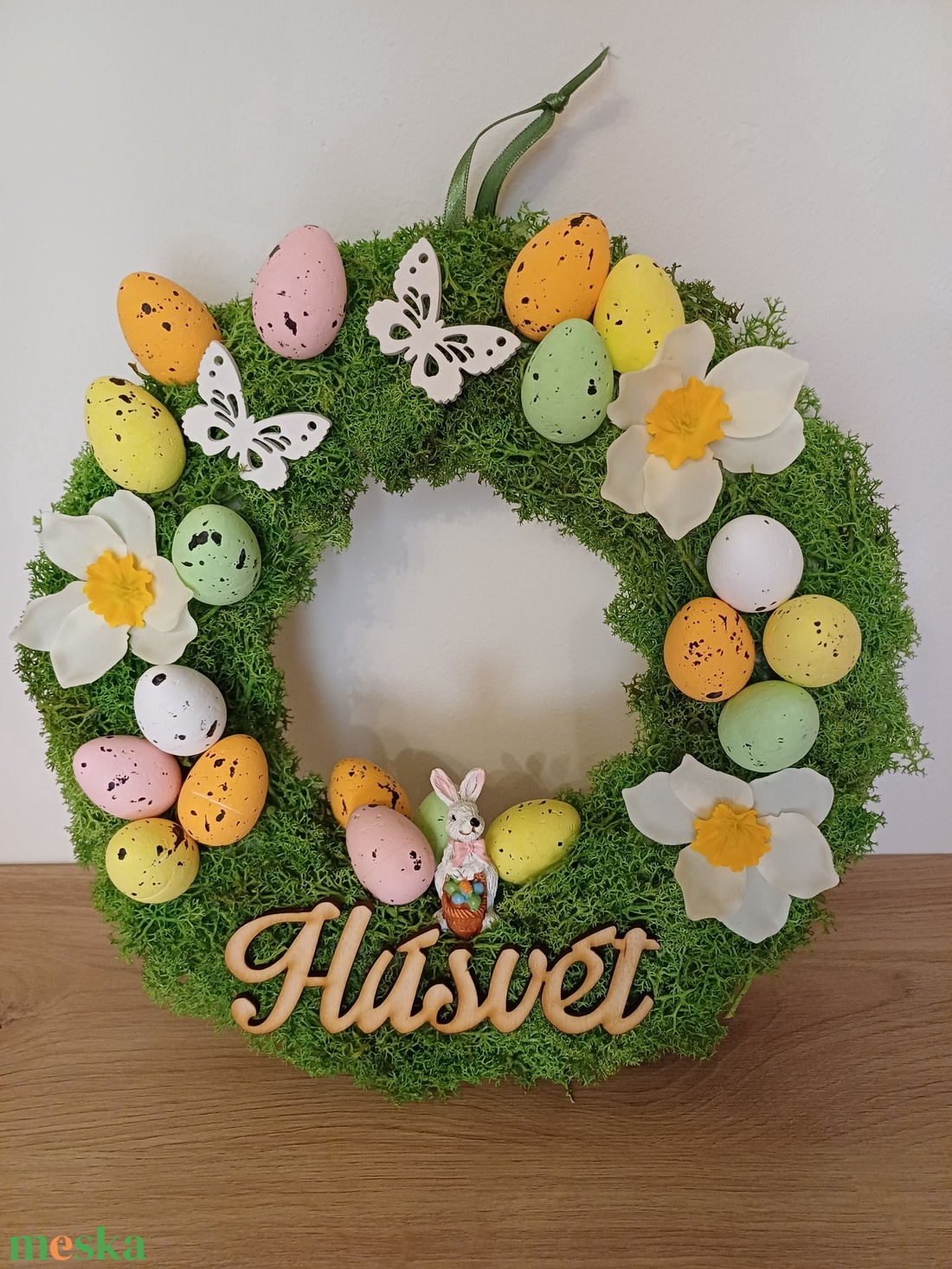 Húsvéti ajtódísz - ünnepi díszek, dekorációk - húsvéti díszek és dekorációk - húsvéti ajtódísz, kopogtató - Meska.hu