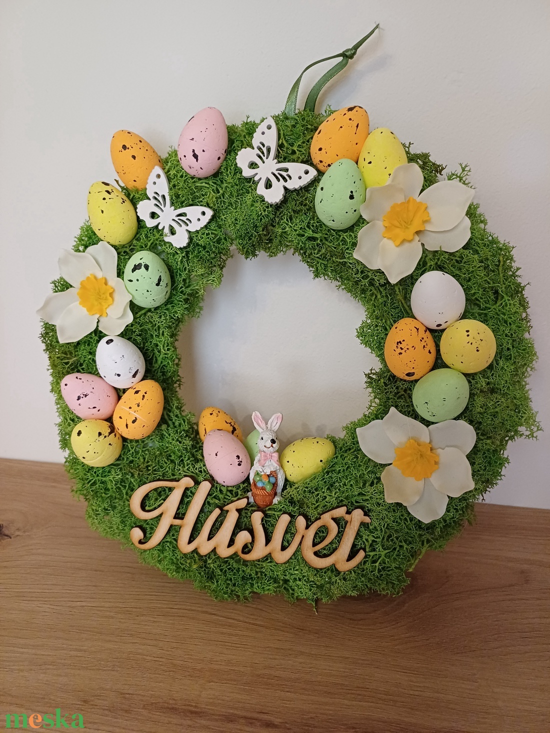 Húsvéti ajtódísz - ünnepi díszek, dekorációk - húsvéti díszek és dekorációk - húsvéti ajtódísz, kopogtató - Meska.hu