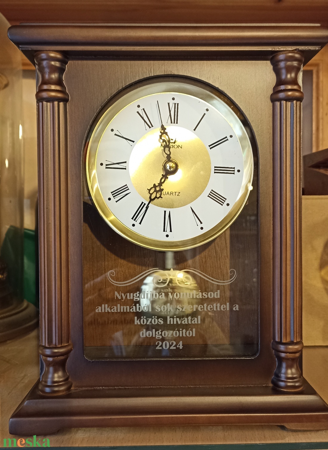 Homokfúvással készített üvegóra Homokfúvással készített  - esküvő - emlék & ajándék - köszönőajándék - Meska.hu