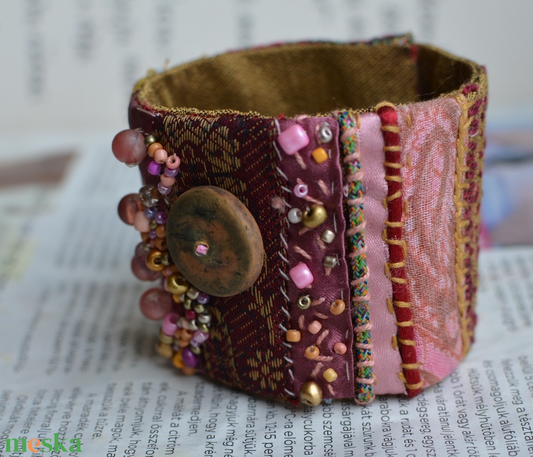 Hárem - ékszer - karkötő - széles karkötő - Meska.hu