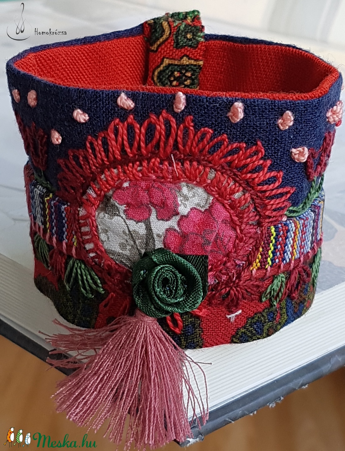 Táncház - ékszer - karkötő - széles karkötő - Meska.hu