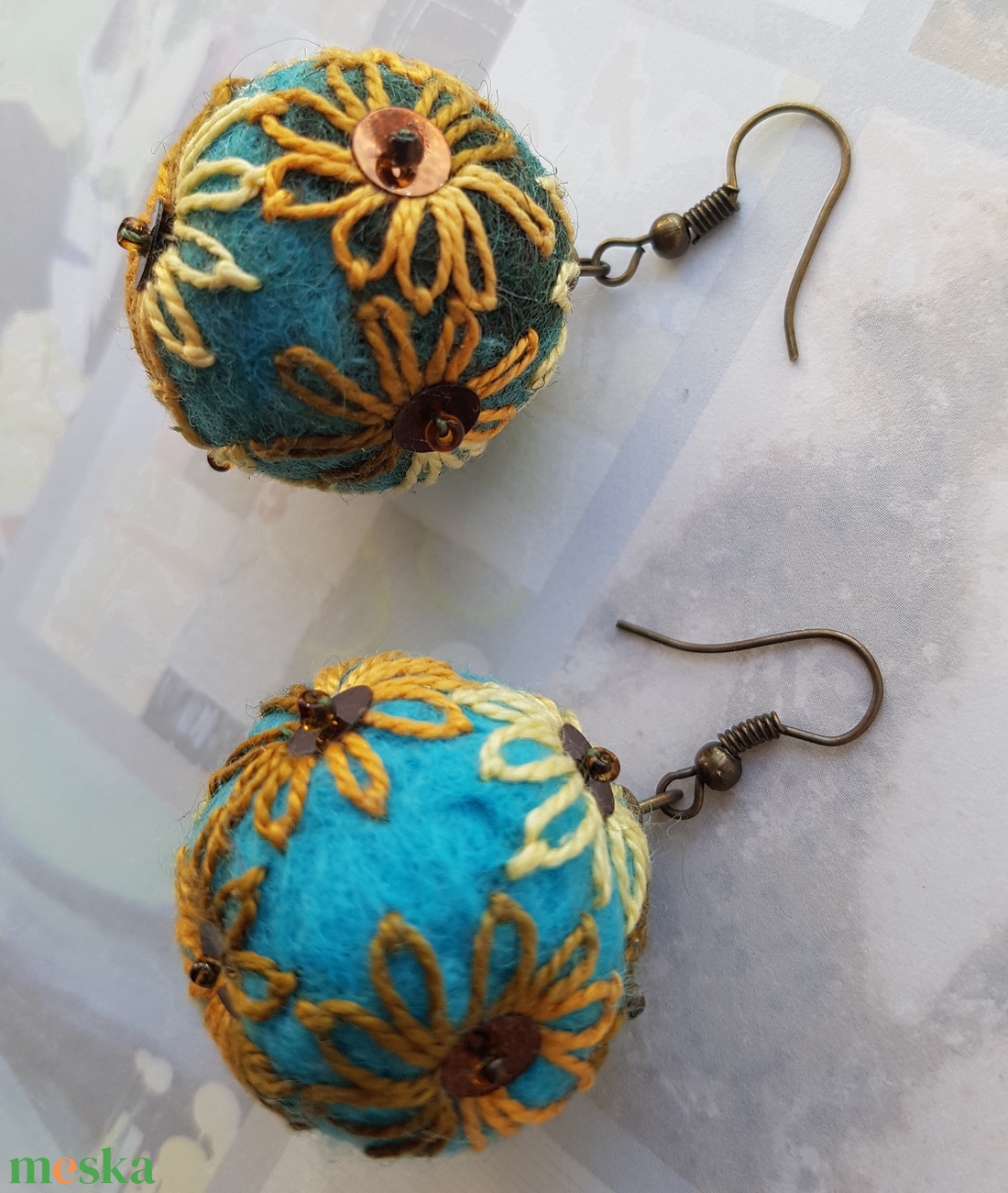 Antik hangulat - ékszer - fülbevaló - lógó fülbevaló - Meska.hu