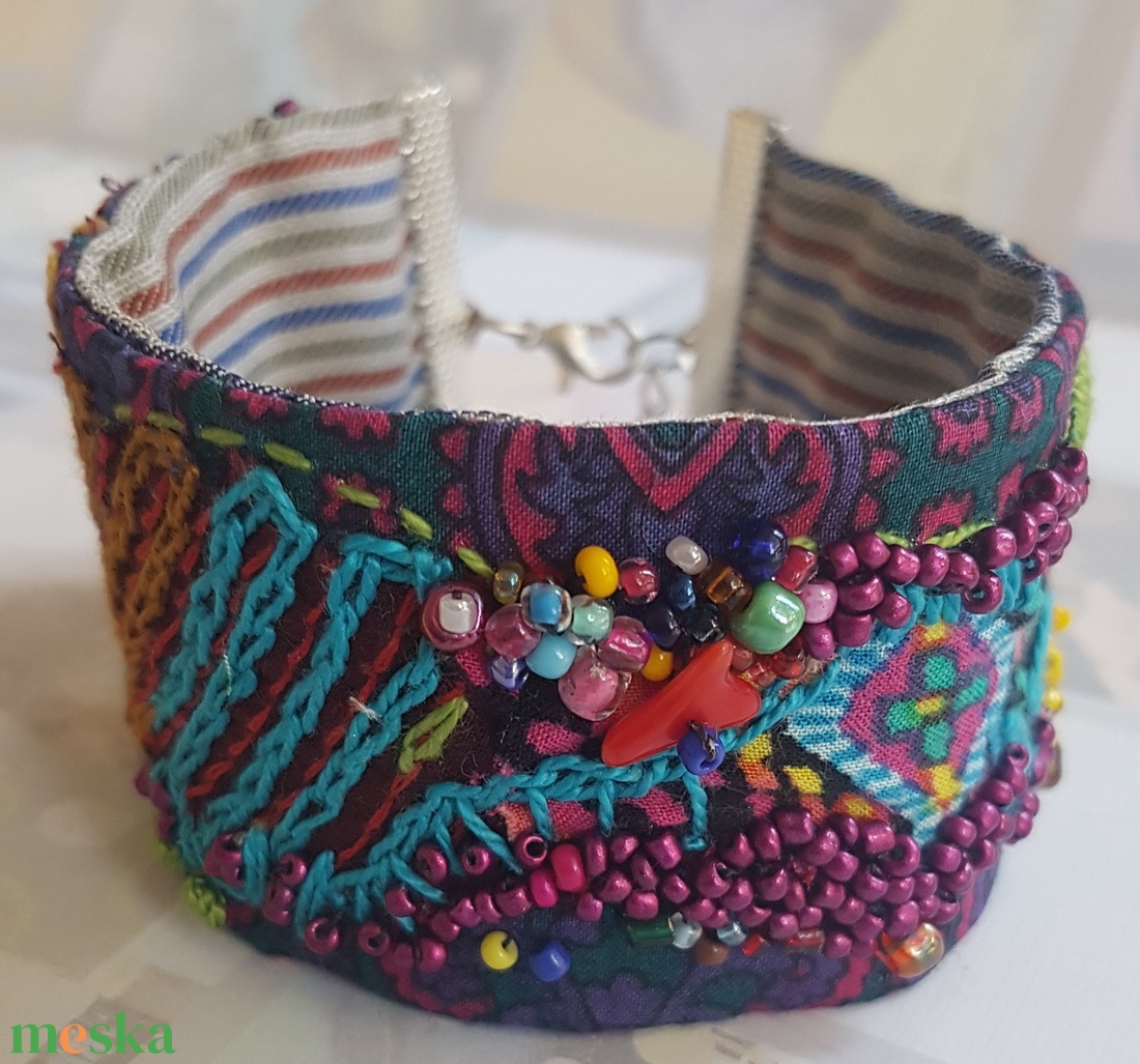 Alkonyat - ékszer - karkötő - széles karkötő - Meska.hu