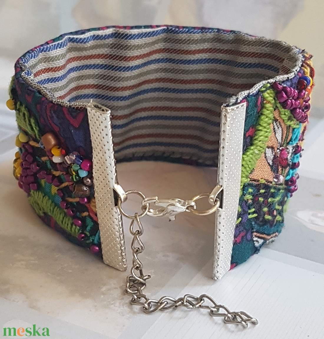 Alkonyat - ékszer - karkötő - széles karkötő - Meska.hu