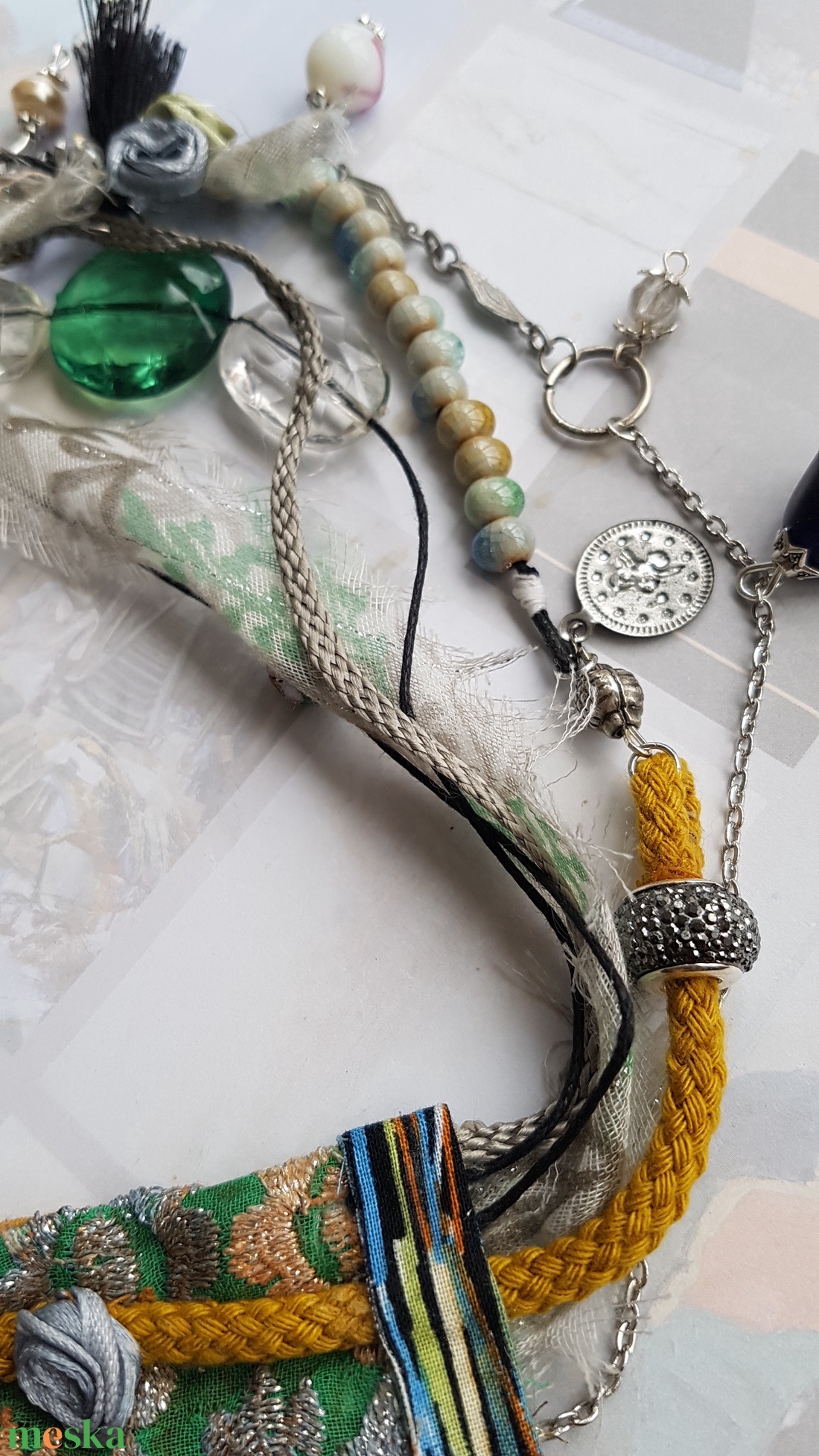 Homo ludens - ékszer - nyaklánc - statement nyaklánc - Meska.hu