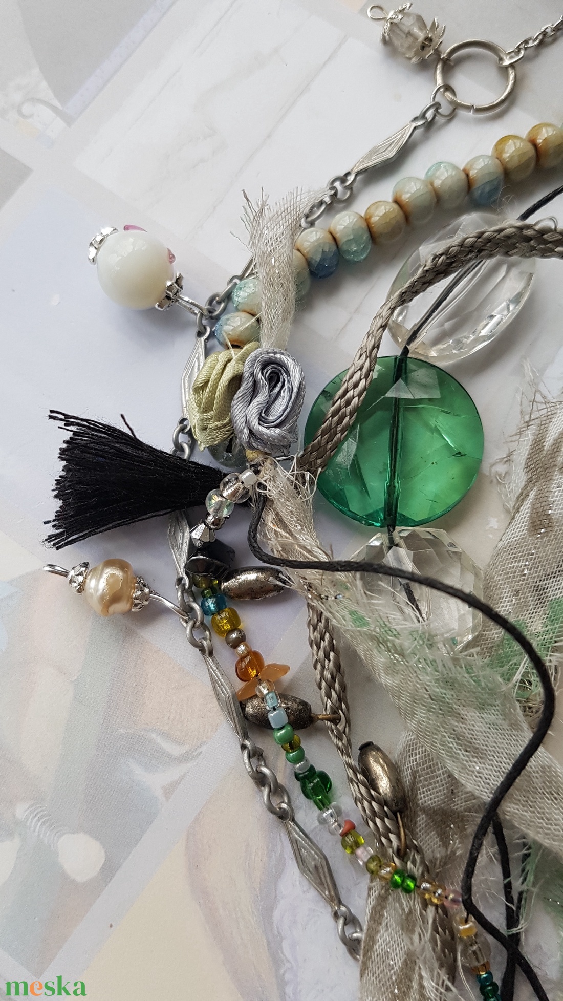 Homo ludens - ékszer - nyaklánc - statement nyaklánc - Meska.hu