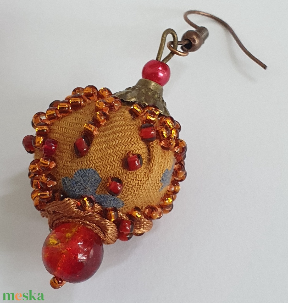 Faberge tojás - ékszer - fülbevaló - lógó fülbevaló - Meska.hu