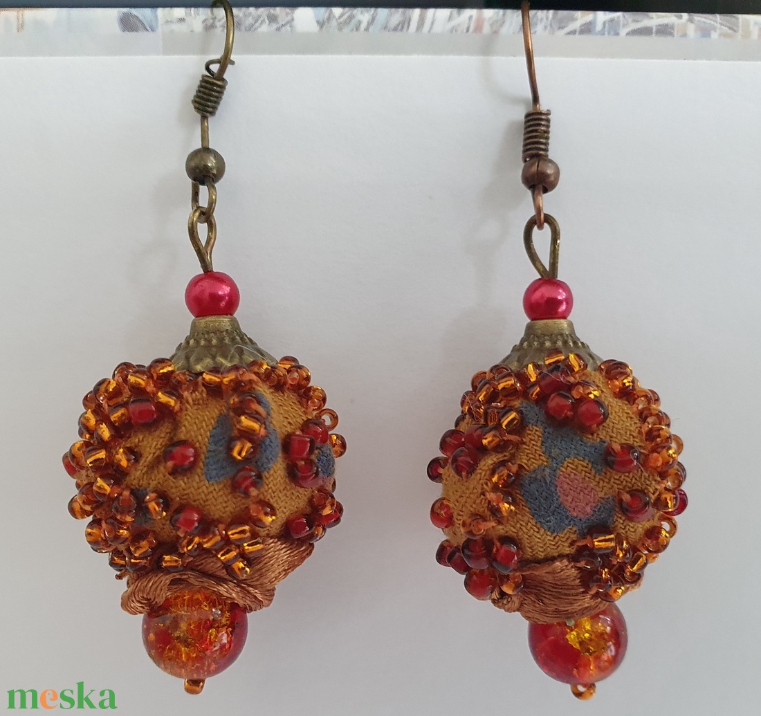 Faberge tojás - ékszer - fülbevaló - lógó fülbevaló - Meska.hu