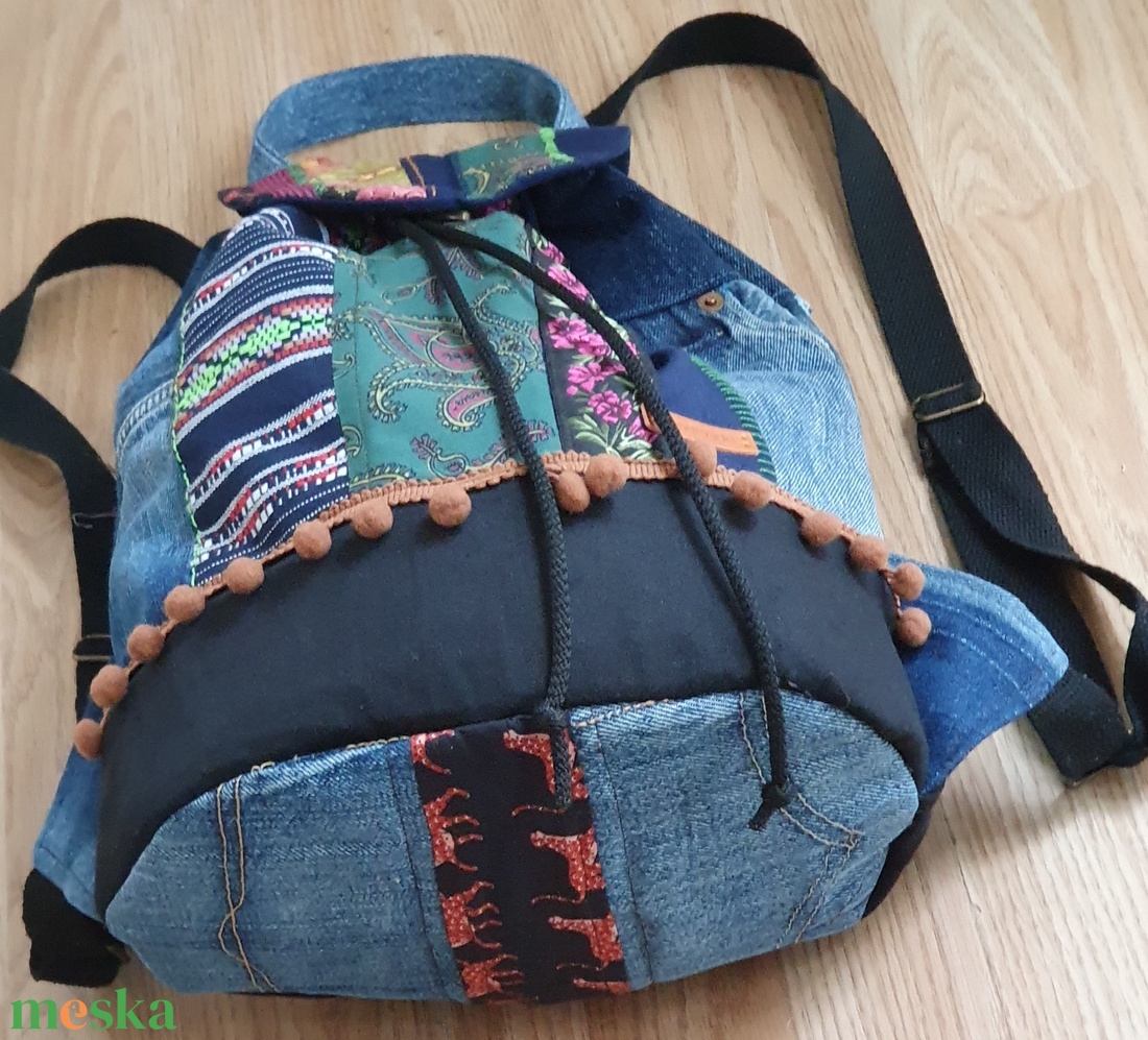 Variaciók textilre - táska & tok - hátizsák - hátizsák - Meska.hu