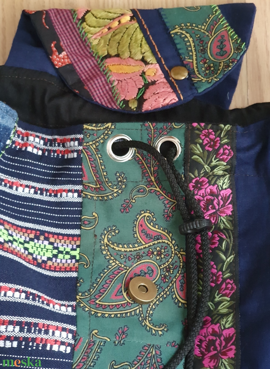 Variaciók textilre - táska & tok - hátizsák - hátizsák - Meska.hu