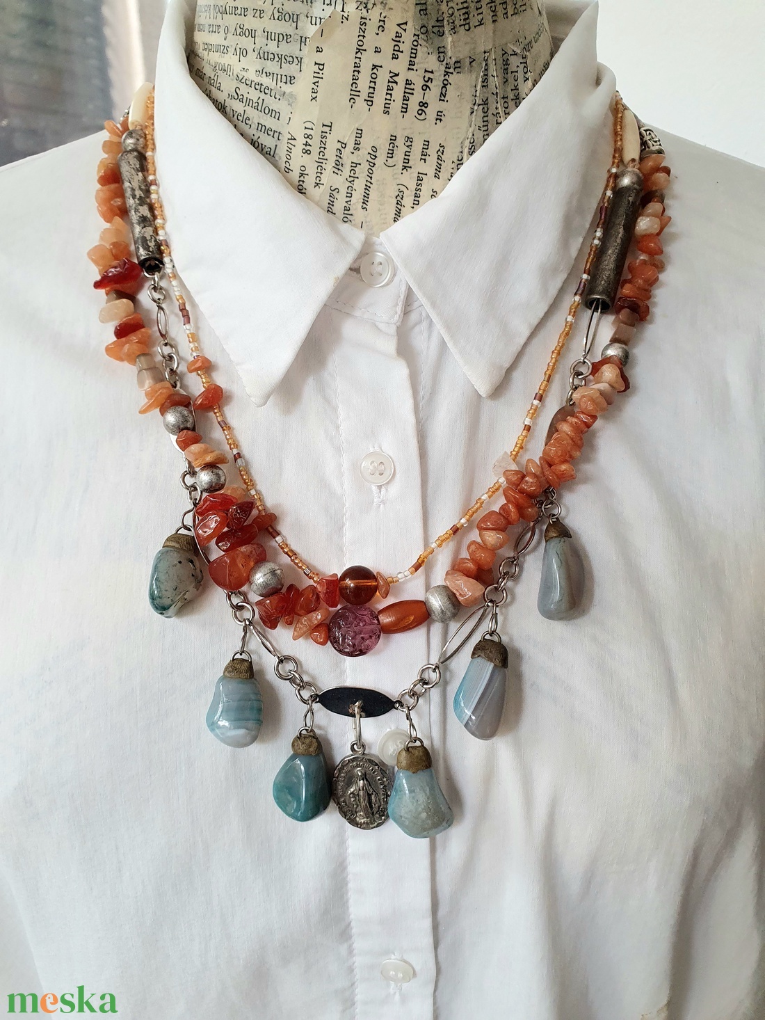 Emlék  - ékszer - nyaklánc - párhuzamos nyaklánc - Meska.hu