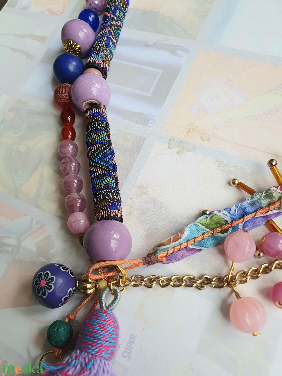 Dariusz kincsesládájából - ékszer - nyaklánc - bojtos nyaklánc - Meska.hu