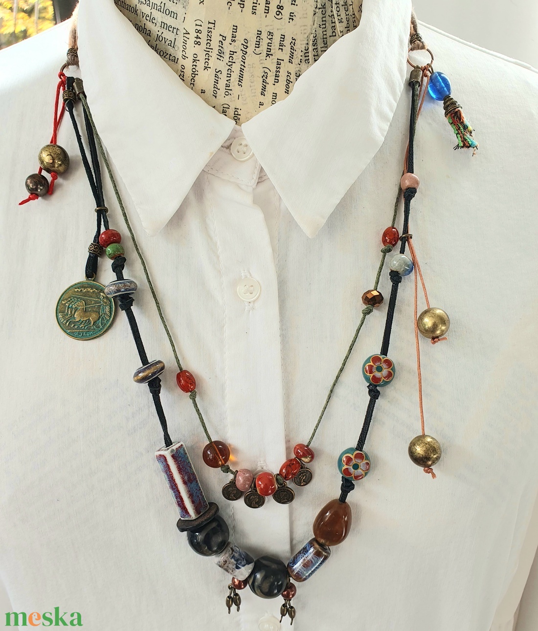 Egy játékos nap - ékszer - nyaklánc - medál nélküli nyaklánc - Meska.hu Egy játékos nap - ékszer - nyaklánc - medál nélküli nyaklánc - Meska.hu