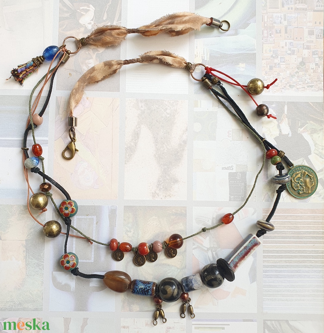 Egy játékos nap - ékszer - nyaklánc - medál nélküli nyaklánc - Meska.hu Egy játékos nap - ékszer - nyaklánc - medál nélküli nyaklánc - Meska.hu