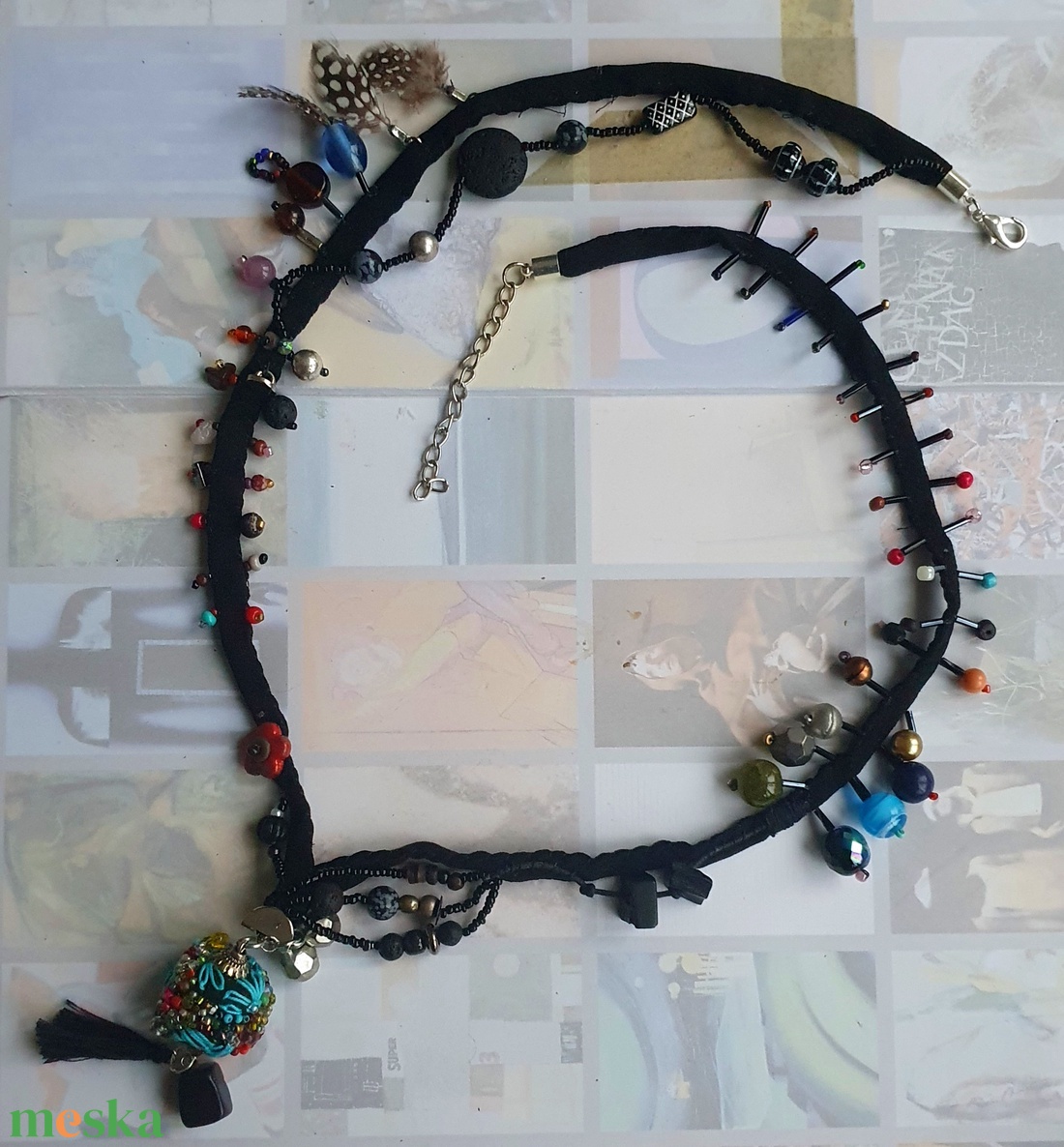 Szinesben - ékszer - nyaklánc - bojtos nyaklánc - Meska.hu
