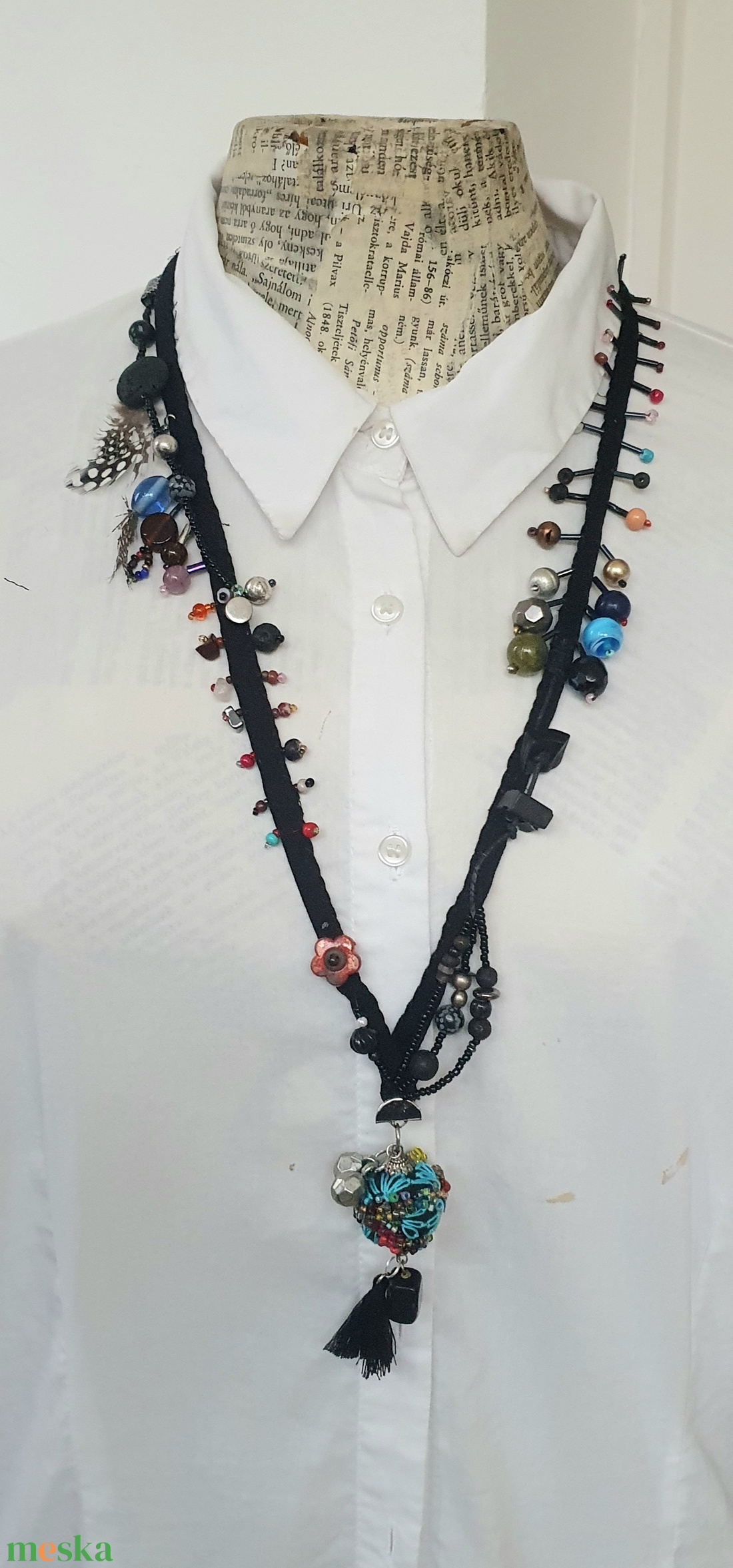 Szinesben - ékszer - nyaklánc - bojtos nyaklánc - Meska.hu