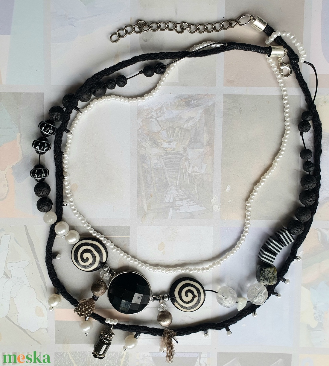 Spirálgalaxis - ékszer - nyaklánc - párhuzamos nyaklánc - Meska.hu