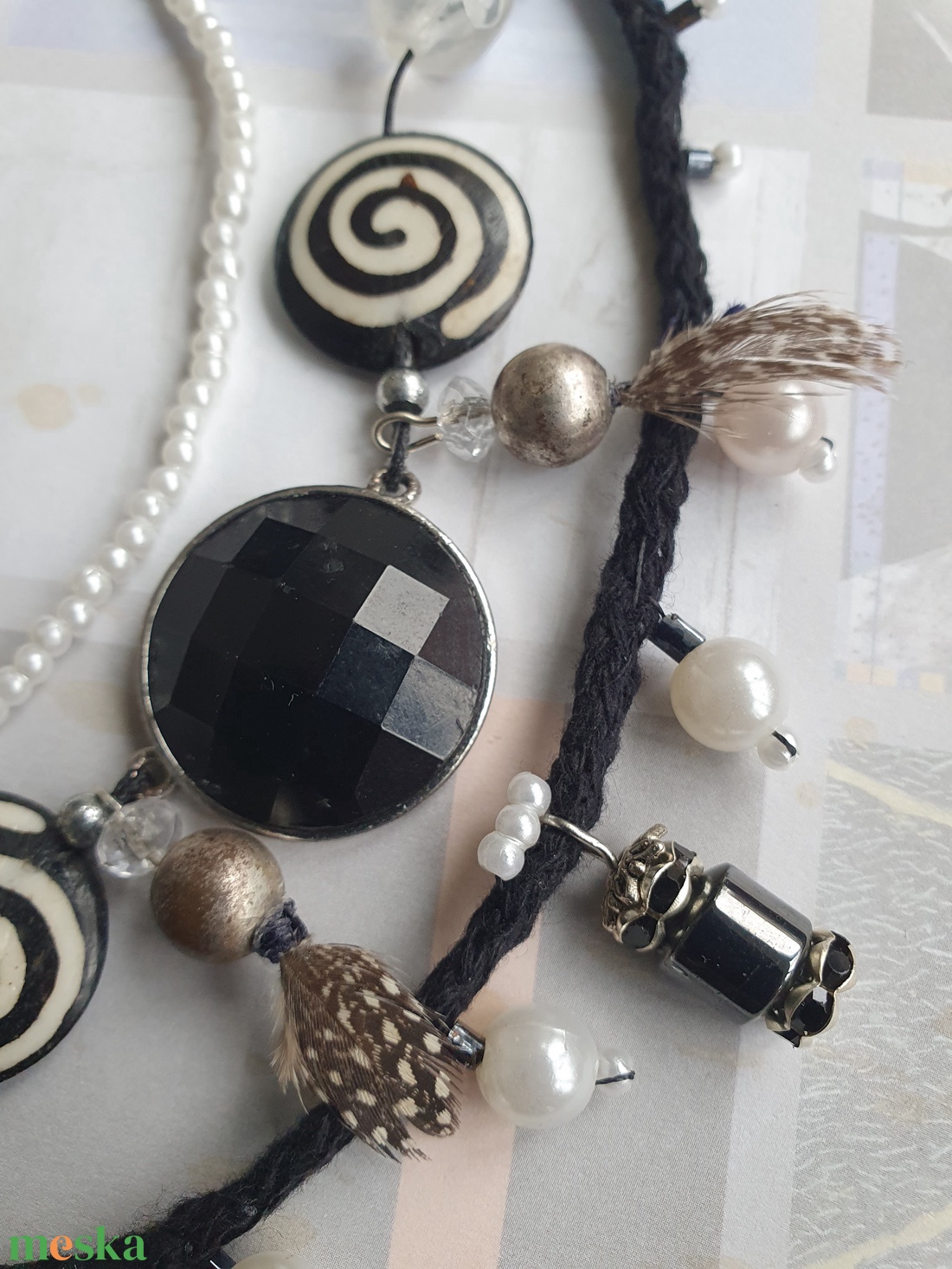 Spirálgalaxis - ékszer - nyaklánc - párhuzamos nyaklánc - Meska.hu