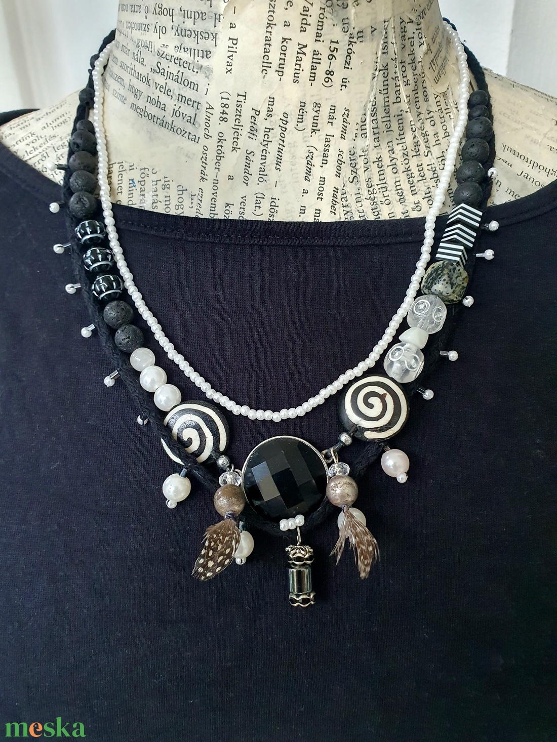 Spirálgalaxis - ékszer - nyaklánc - párhuzamos nyaklánc - Meska.hu