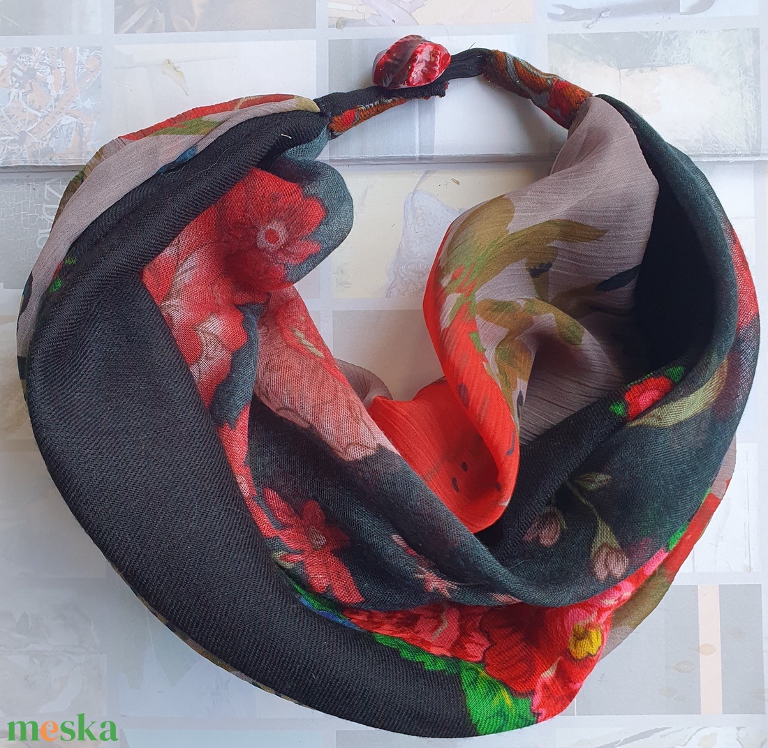 Rózsák harca - ruha & divat - sál, sapka, kendő - sál - Meska.hu