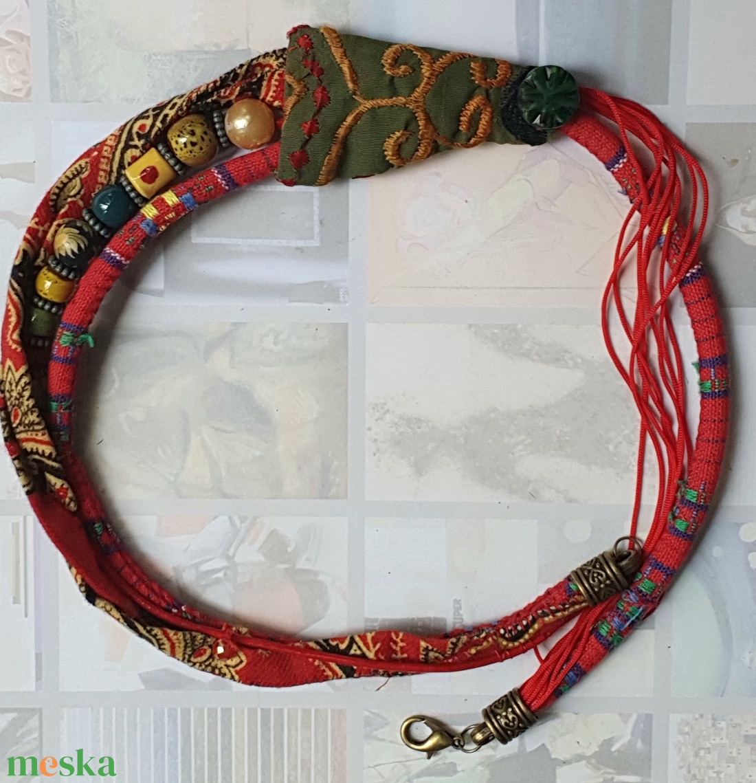 Egy szines nap - ékszer - nyaklánc - medál nélküli nyaklánc - Meska.hu