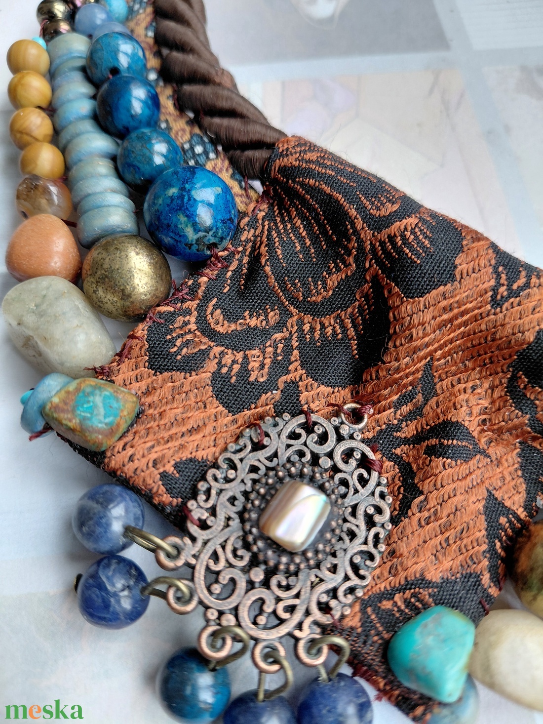 Ég és föld találkozása - ékszer - nyaklánc - statement nyaklánc - Meska.hu