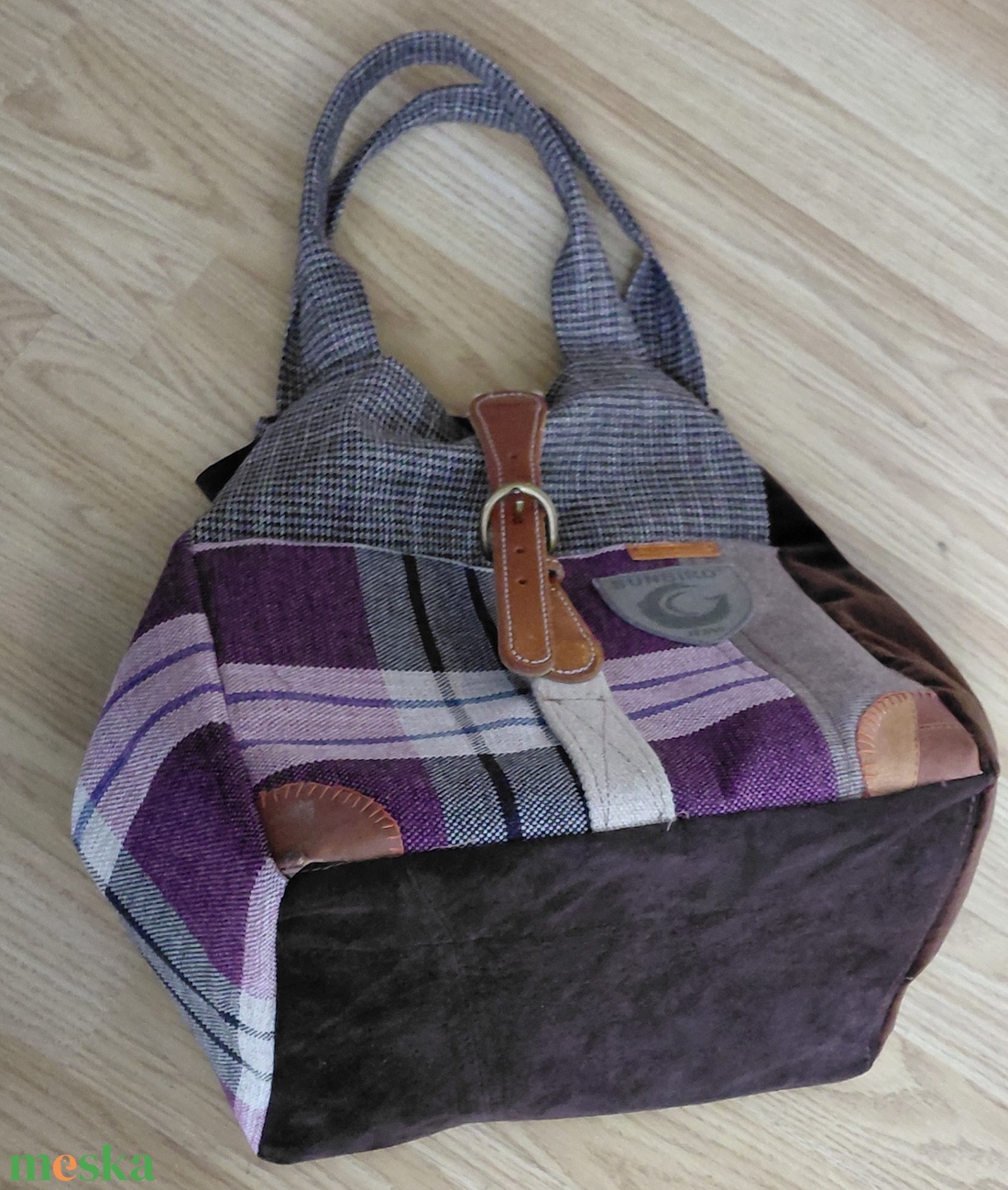 Kockás és nem skót - táska & tok - bevásárlás & shopper táska - shopper, textiltáska, szatyor - Meska.hu