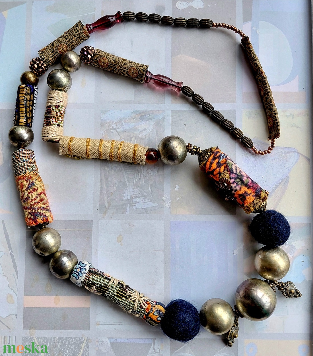 Rusztikus eklektika - ékszer - nyaklánc - hosszú nyaklánc - Meska.hu