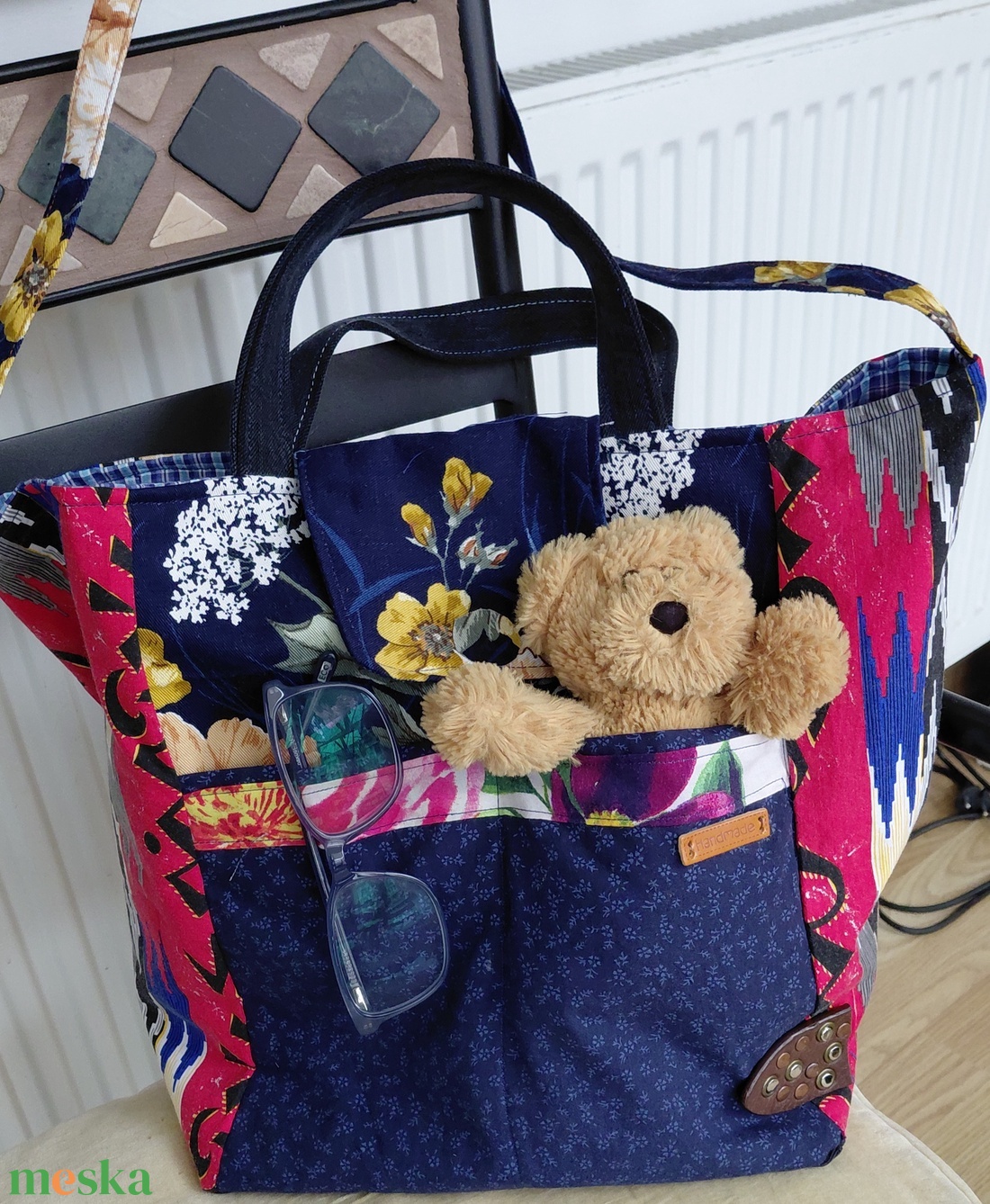 Sokzsebes kisszines - táska & tok - bevásárlás & shopper táska - shopper, textiltáska, szatyor - Meska.hu