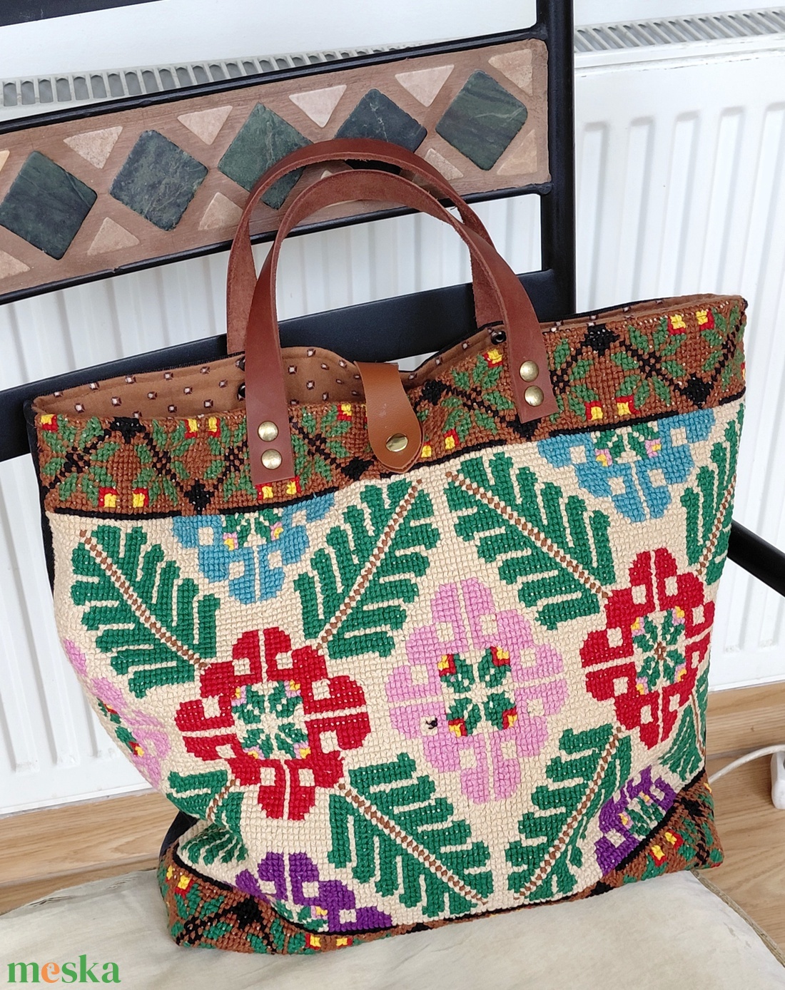 Ethno- chic - táska & tok - bevásárlás & shopper táska - shopper, textiltáska, szatyor - Meska.hu