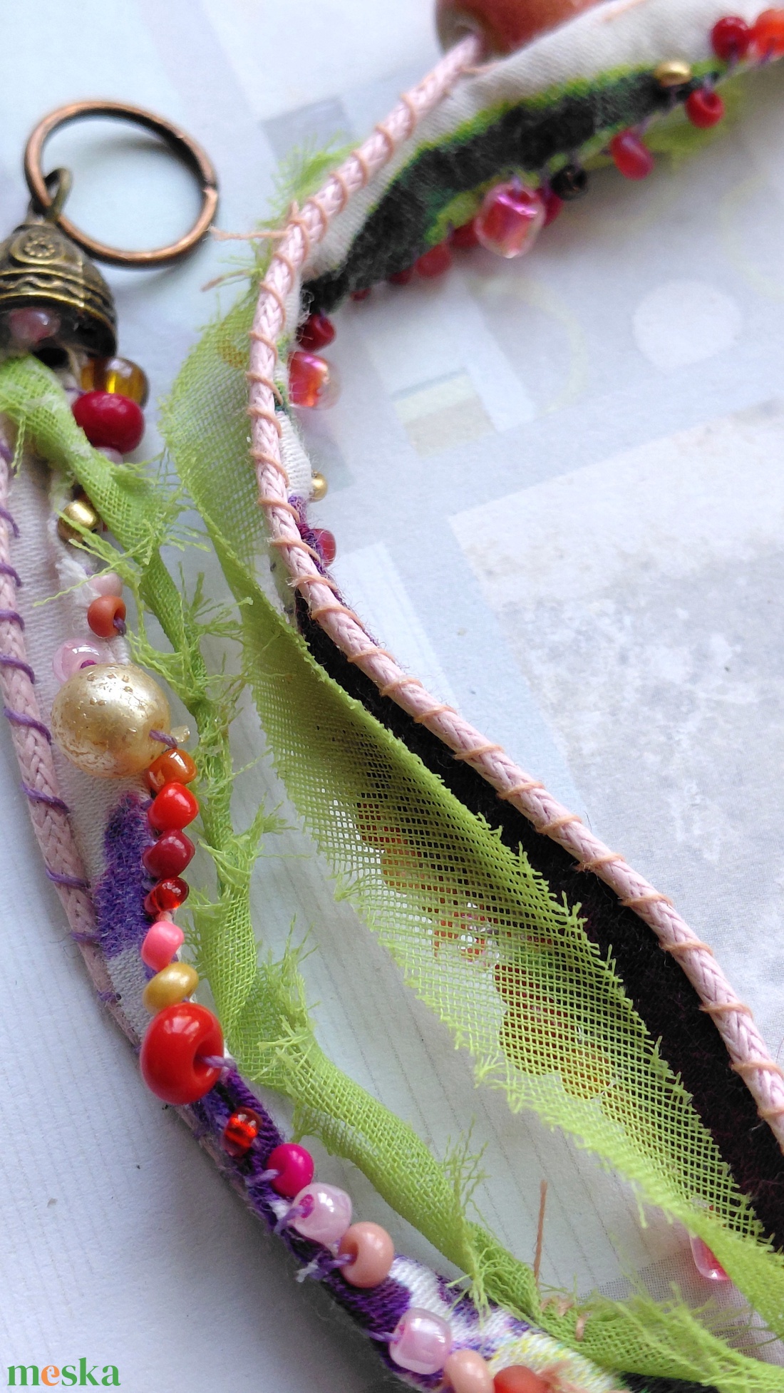 Pasztell tavasz - ékszer - nyaklánc - medál nélküli nyaklánc - Meska.hu