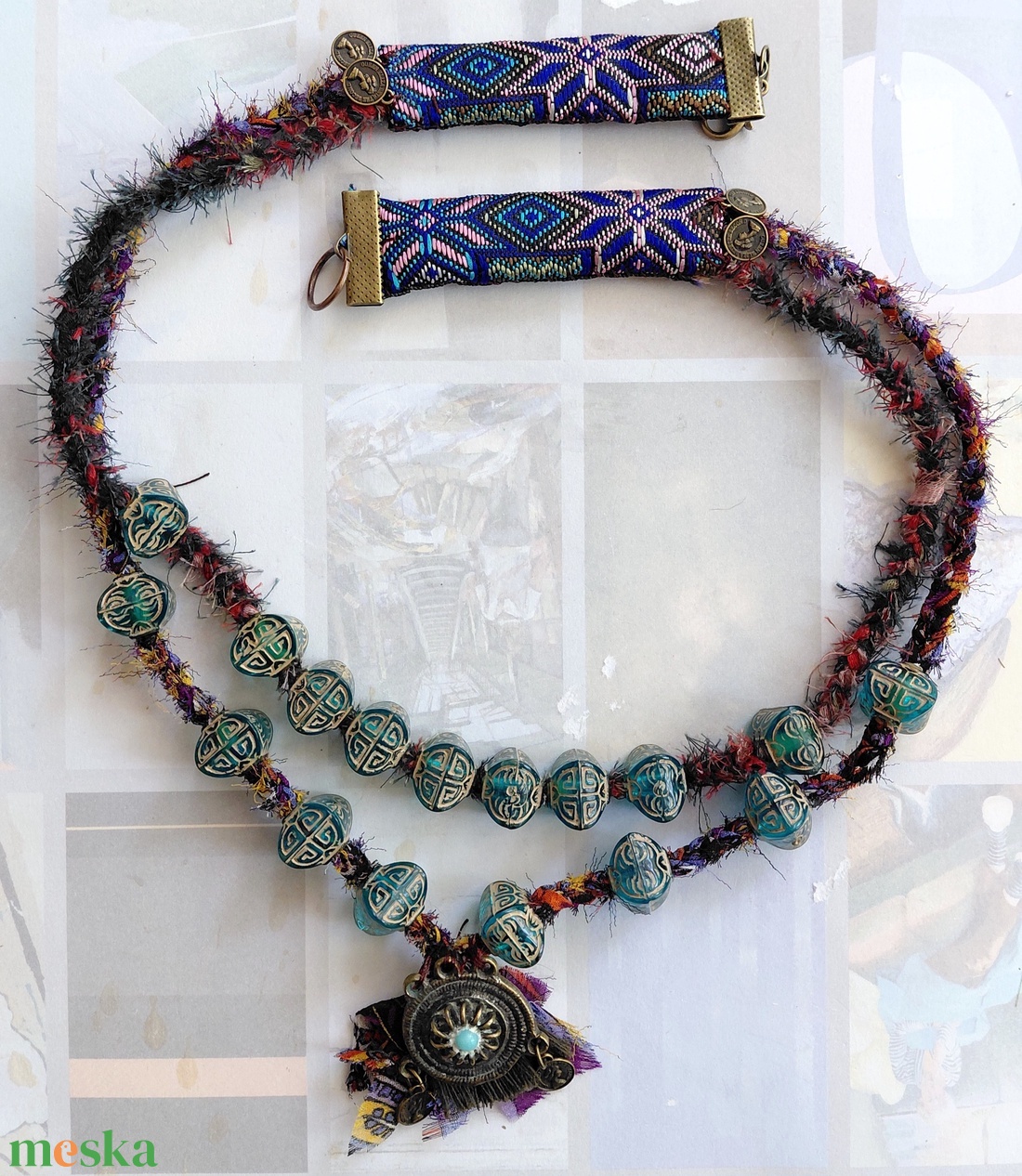 Bohém elegancia - ékszer - nyaklánc - statement nyaklánc - Meska.hu