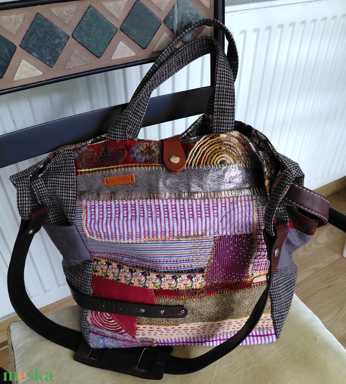 Szines álmok szőttese - táska & tok - bevásárlás & shopper táska - shopper, textiltáska, szatyor - Meska.hu