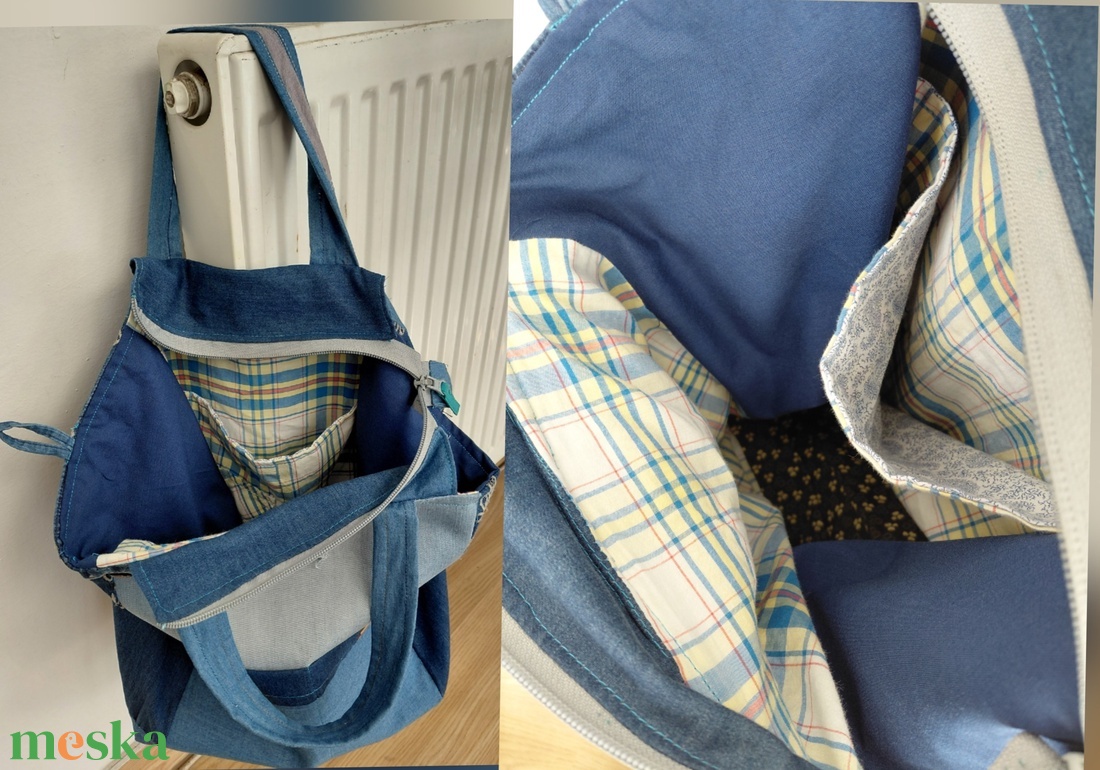 Kék Kert  - táska & tok - bevásárlás & shopper táska - shopper, textiltáska, szatyor - Meska.hu