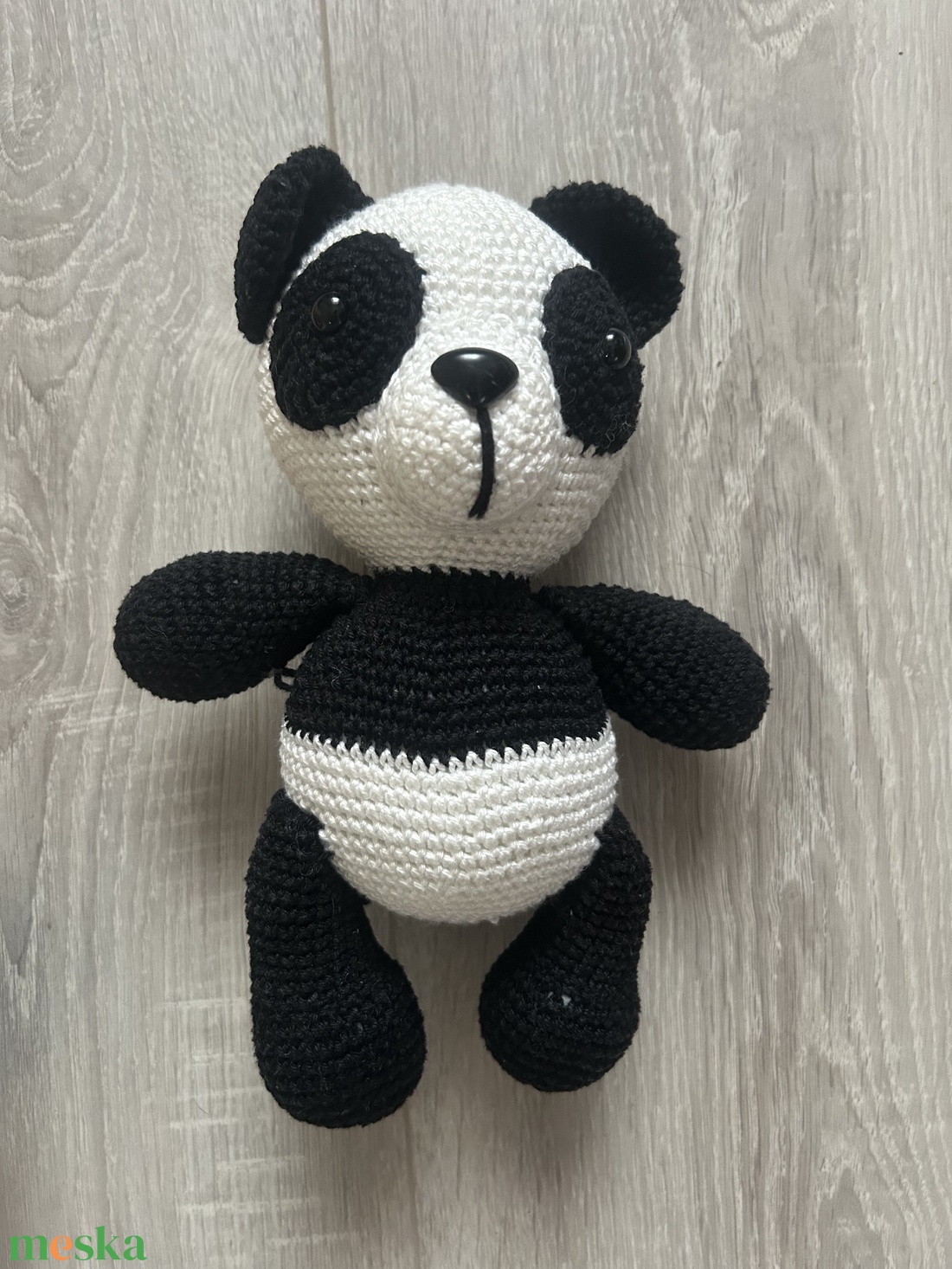 Kézműves, horgolt panda - 22 cm - játék & sport - plüssállat & játékfigura - maci - Meska.hu Kézműves, horgolt panda - 22 cm - játék & sport - plüssállat & játékfigura - maci - Meska.hu