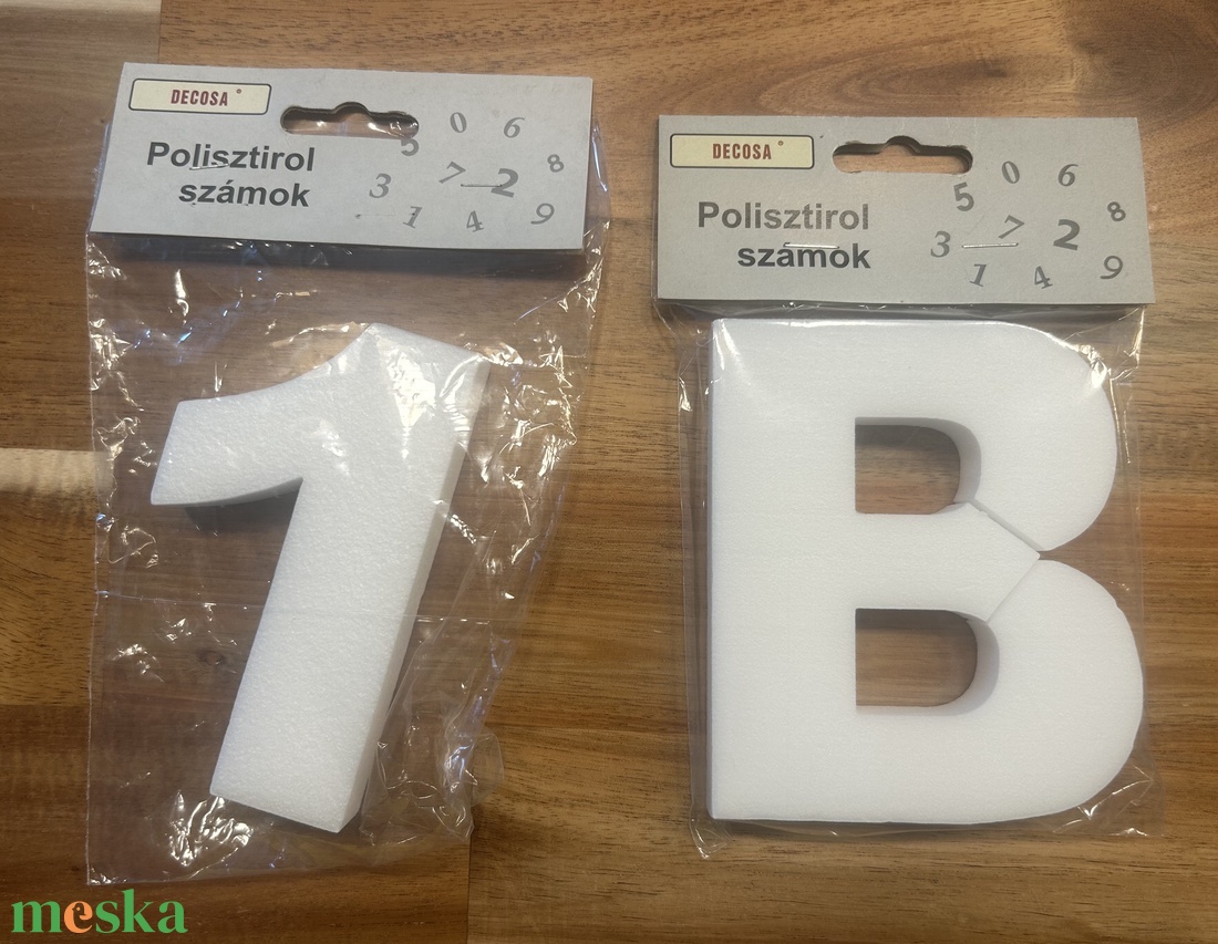 Decosa Polisztirol szám /betű - kellékek & szerszámok - dekorációs kellékek - egyéb kellékek - Meska.hu Decosa Polisztirol szám /betű - kellékek & szerszámok - dekorációs kellékek - egyéb kellékek - Meska.hu
