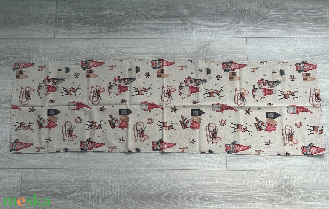 Manós karácsonyi asztali futó - otthon & életmód - konyhafelszerelés, tálalás - tálalás - terítő - Meska.hu