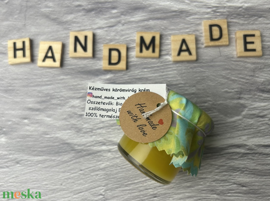 Kézműves körömvirág krém - szépségápolás - testápolás - testápoló - Meska.hu