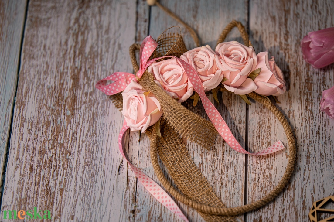 Virágos ajtódísz - otthon & életmód - dekoráció - ajtó- és ablak dekoráció - ajtódísz & kopogtató - Meska.hu